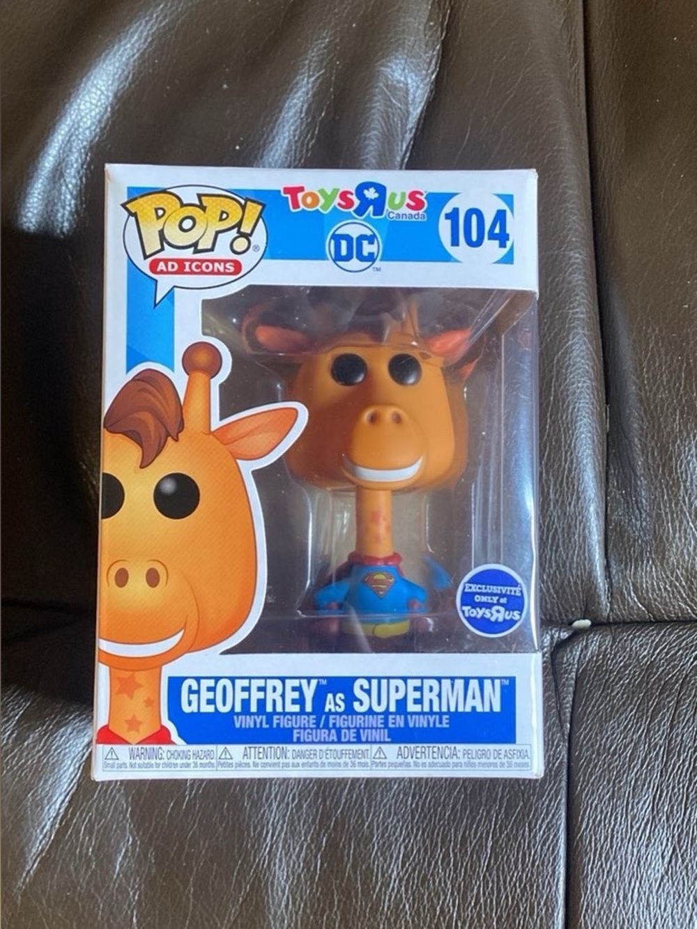 Toys r Us DC Geoffrey as Superman 104 Funko Pop